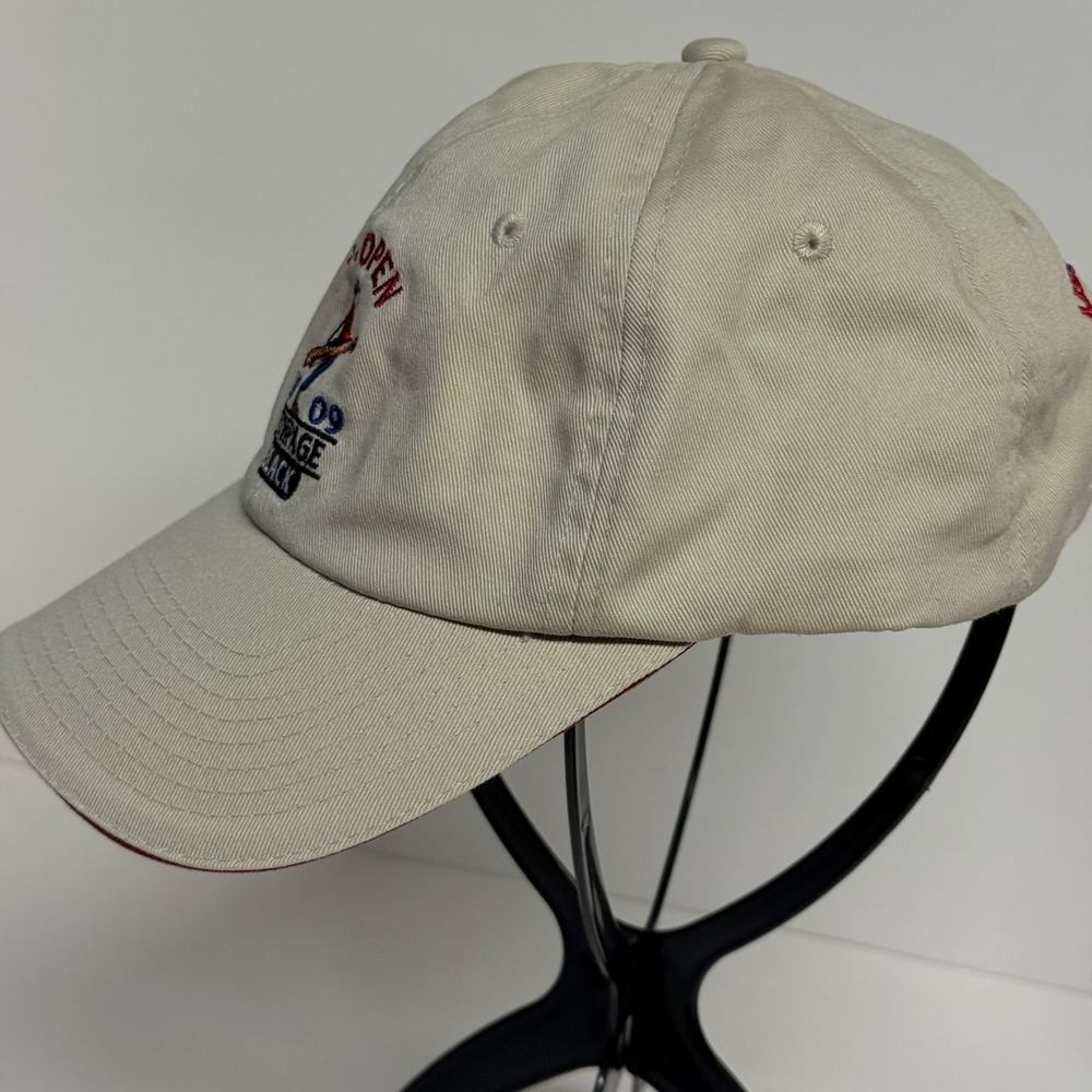 U.S. Open 2009 Bethpage Black Golf Hat Men's Adjustable Beige Cap - Picture 2 of 6
